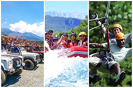 Antalya Rafting Jeep Safari Zipline Turu